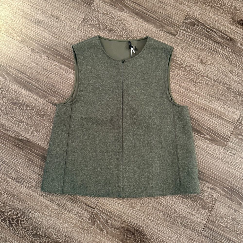 COS Green Wool Vest New
